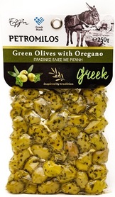 Zielone oliwki z oregano PETROMILOS 250g