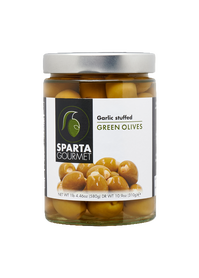 Zielone oliwki z czosnkiem SPARTA 580g